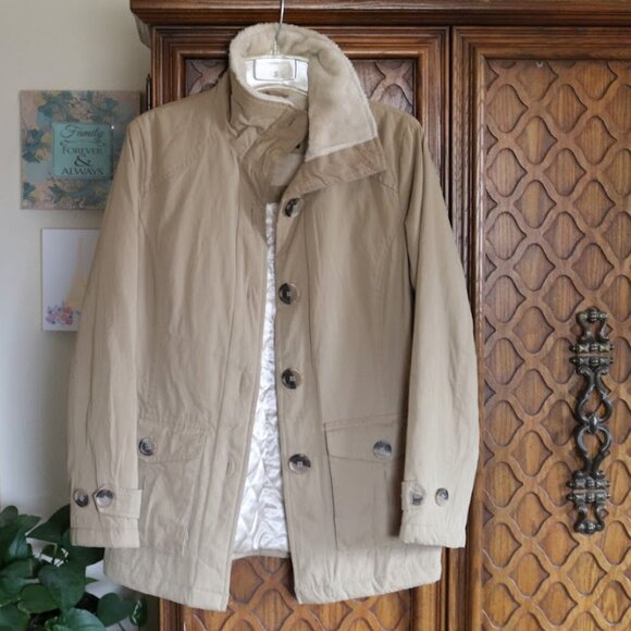 Weatherproof Insulated Anorak Cargo Utility Coat Jacket - Khaki/Tan, Size S - Picture 2 of 16